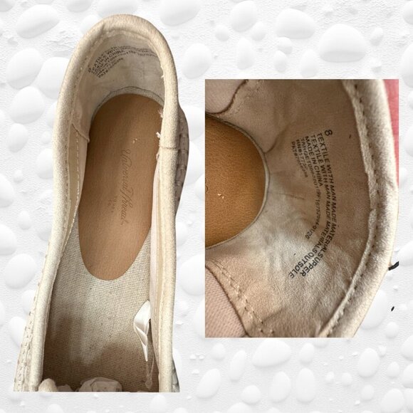 Women's Carly Woven Espadrille Flat - Universal Thread™ Cream Size 8. NWT/Box - Picture 8 of 11